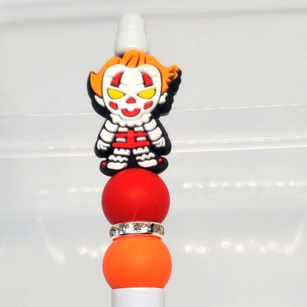 B2G1F Horror, Pennywise Beaded Pen, New